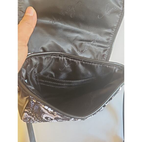 Vera Bradley Summer Sparkle Crossbody Bag MIDNIGHT PAISLEY Small‎ Purse - Picture 7 of 10